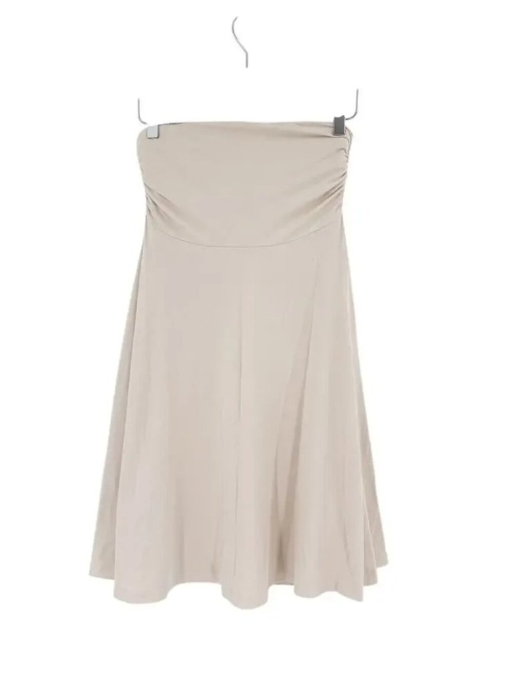 NWT OGL Eco-SkinKiss® Flowy Side Ruched A-line Midi Skirt Fog XL - Picture 6 of 13